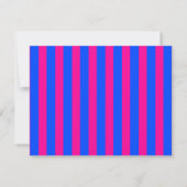 Invitation Neon Pink & Electric Blue Wavy Note Card (Dos)