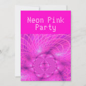 Invitation Neon rose (Devant)