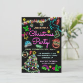 Invitation Neon Signes Fête de Noël (Debout devant)