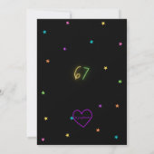 Invitation Neon Six Seven Anniversaire (Dos)
