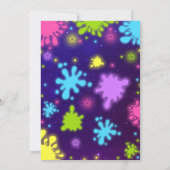 Invitation Neon Slime Party (Dos)