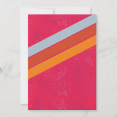 Invitation Neon Stripe Preppy Pajama Party Anniversaire (Dos)