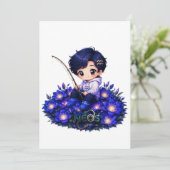 Invitation Neos Kawaii Zodiaque Verseau (Debout devant)