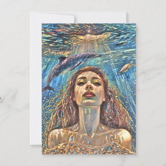 Invitation "Nerena" Sous les eaux calmes (Devant)