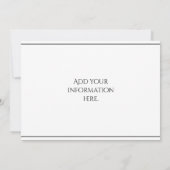 Invitation Nessie le monstre Loch Ness (Dos)