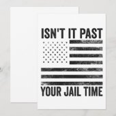 Invitation N'est-ce pas au-delà de votre temps de prison Patr (Devant / Derrière)