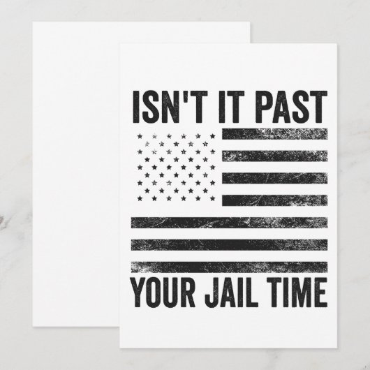 Invitation N'est-ce pas au-delà de votre temps de prison Patr (Devant / Derrière)