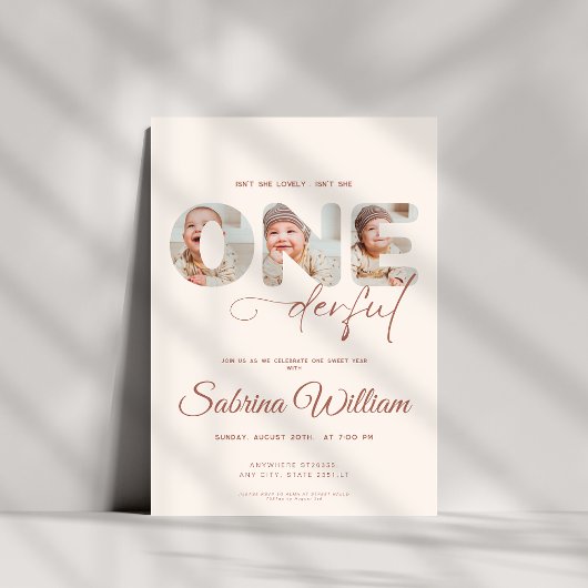 Invitation N'est-elle pas géniale 1er anniversaire 3 photo