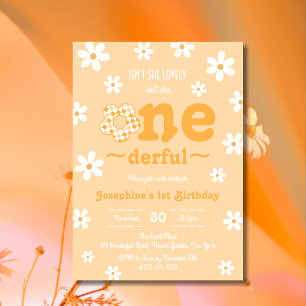 Invitation N'est-elle pas magnifique rétro Super Floral anniv