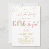 Invitation N'est-elle pas UNderful Pastel Arc-en-ciel premier (Devant)