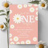 Invitation N'est-elle pas UNderful Peach Daisy premier annive