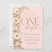 Invitation N'est-elle pas UNefabuleuse Fleur Daisy 1er Annive (Devant)