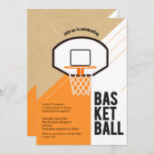 Invitation Net De Basketball (Devant / Derrière)