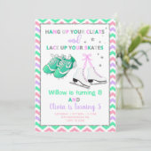 Invitation Nettoie et patine filles frères et soeurs invitati (Debout devant)