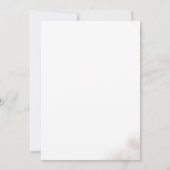 Invitation Nettoyage aquarelle | Blush Baptism (Dos)