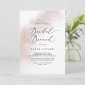 Invitation Nettoyage aquarelle | Blush Bridal Brunch (Debout devant)