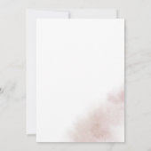 Invitation Nettoyage aquarelle | Blush Bridal Brunch (Dos)