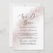 Invitation Nettoyage aquarelle | Blush Nous Refaisons Vow Ren (Devant)