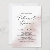 Invitation Nettoyage aquarelle | Dîner de répétition (Devant)