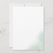 Invitation Nettoyage aquarelle | Vert Fêtons (Dos)