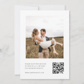 Invitation Nettoyer la calligraphie blanche Code QR tout en u (Dos)