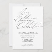 Invitation Nettoyer la calligraphie de script classique Maria (Devant)