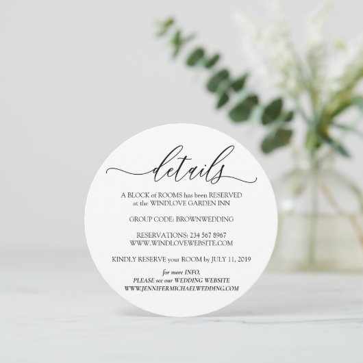 Invitation Nettoyer les détails blancs Photo Mariage simple (Debout devant)