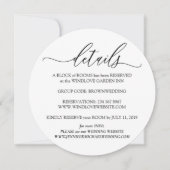 Invitation Nettoyer les détails blancs Photo Mariage simple (Devant)