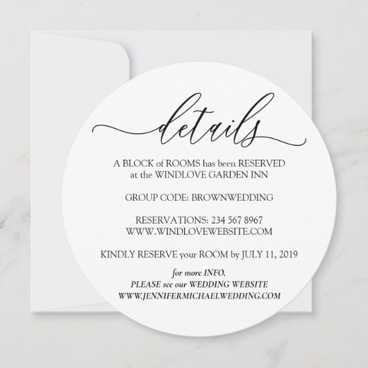 Invitation Nettoyer les détails blancs Photo Mariage simple (Devant)