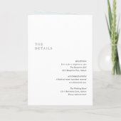 Invitation Nettoyer noir et blanc Mariage moderne (Dos)