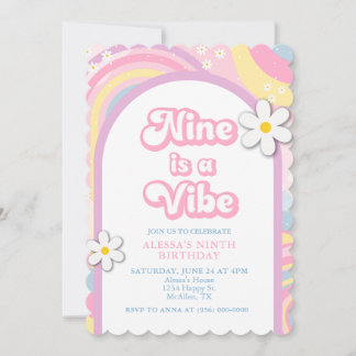 Invitation Neuf est une Vibe Super, Retro Girl Pastel Colors