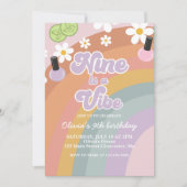 Invitation Neuf est vibe Spa Rainbow 9e anniversaire (Devant)