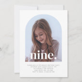 Invitation Neuf photos gravées Anniversaire (Devant)