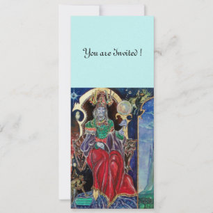 Invitation NEUROMANCER, bleu rouge, glace métallique,