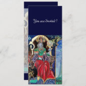 Invitation NEUROMANCER, rouge bleu, blanc (Devant / Derrière)