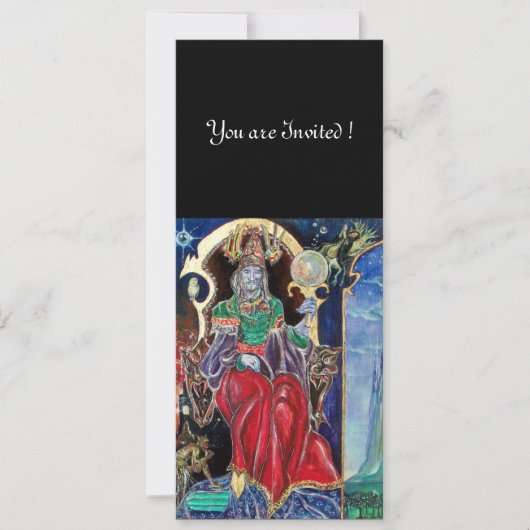 Invitation NEUROMANCER, rouge bleu, blanc noir (Devant)