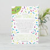 Invitation Neutral Baby Sprinkle (Debout devant)