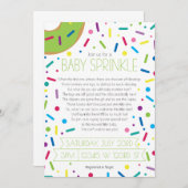 Invitation Neutral Baby Sprinkle (Devant / Derrière)