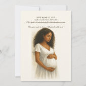 Invitation Neutral Boho Elegance Baby Shower Black Mom to Be (Dos)
