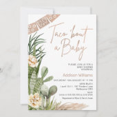 Invitation Neutral Boho Fiesta Taco Bout A Baby Baby shower (Devant)