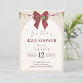 Invitation Neutral Candy Cane Cutie Baby (Debout devant)