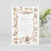Invitation Neutral Christmas Wonderland (Debout devant)
