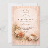 Invitation Neutral Rustic A Baby Is Brewing (Devant)
