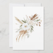 Invitation Neutral Rustic Boho Pampas Grass Rehearsal Dinner (Dos)