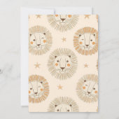 Invitation Neutral Safari Lion Baby Shower (Dos)