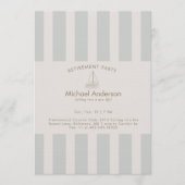 Invitation Neutral Sailboat Retirement Party  (Devant)