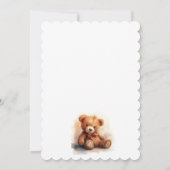 Invitation Neutral Teddy Bear Baby Shower  (Dos)