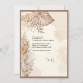 Invitation Neutrales douces pour Mariages d'anniversaire élég (Dos)