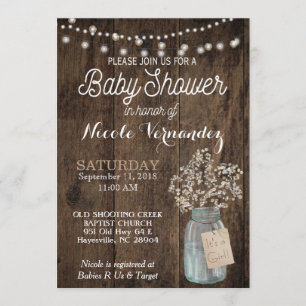 Invitation neutre de baby shower de souffle de