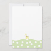 Invitation Neutre de genre d'invitation de baby shower d'amis (Dos)